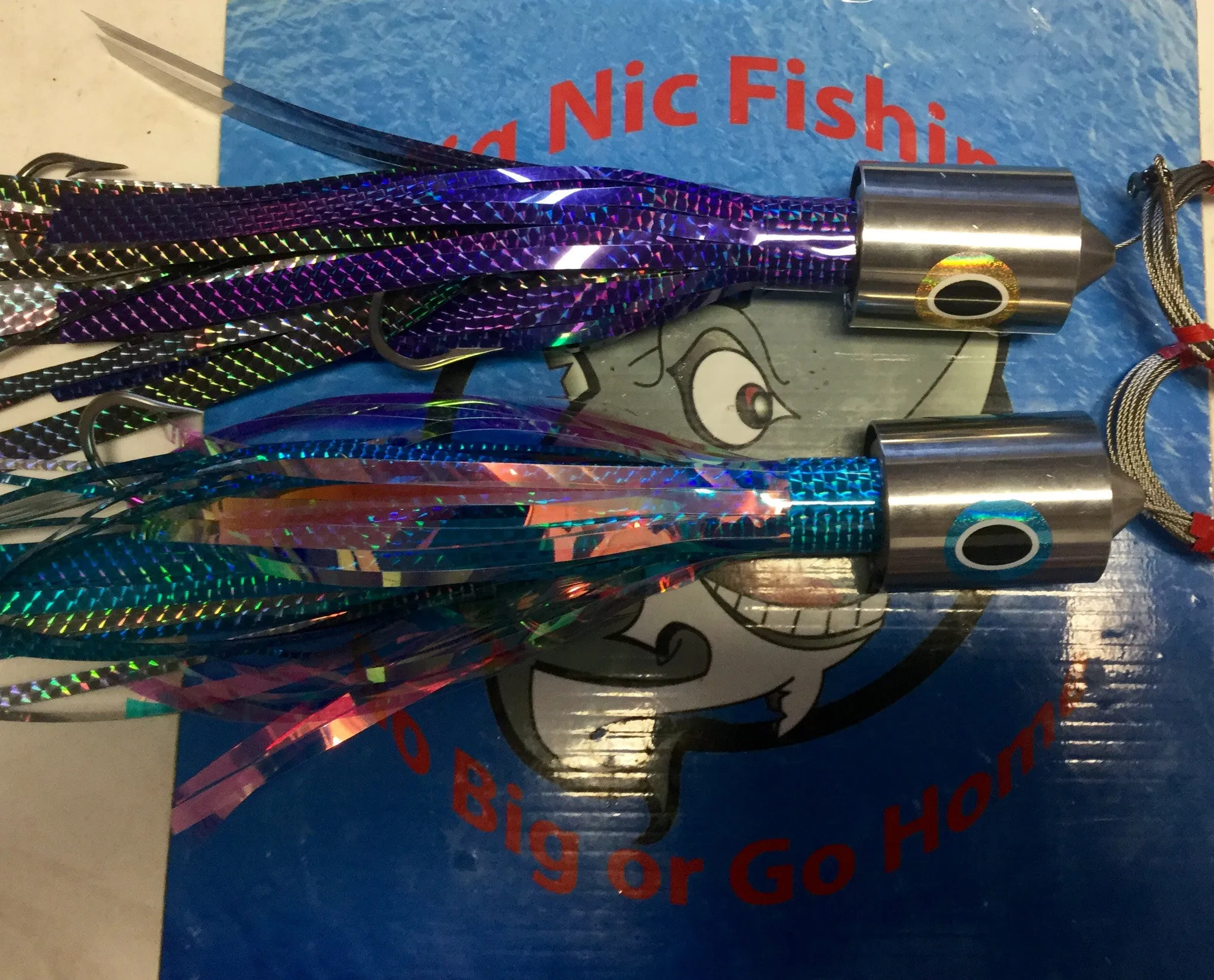 32oz Dinner Bell High Speed Trolling Lure single rigged 10/0