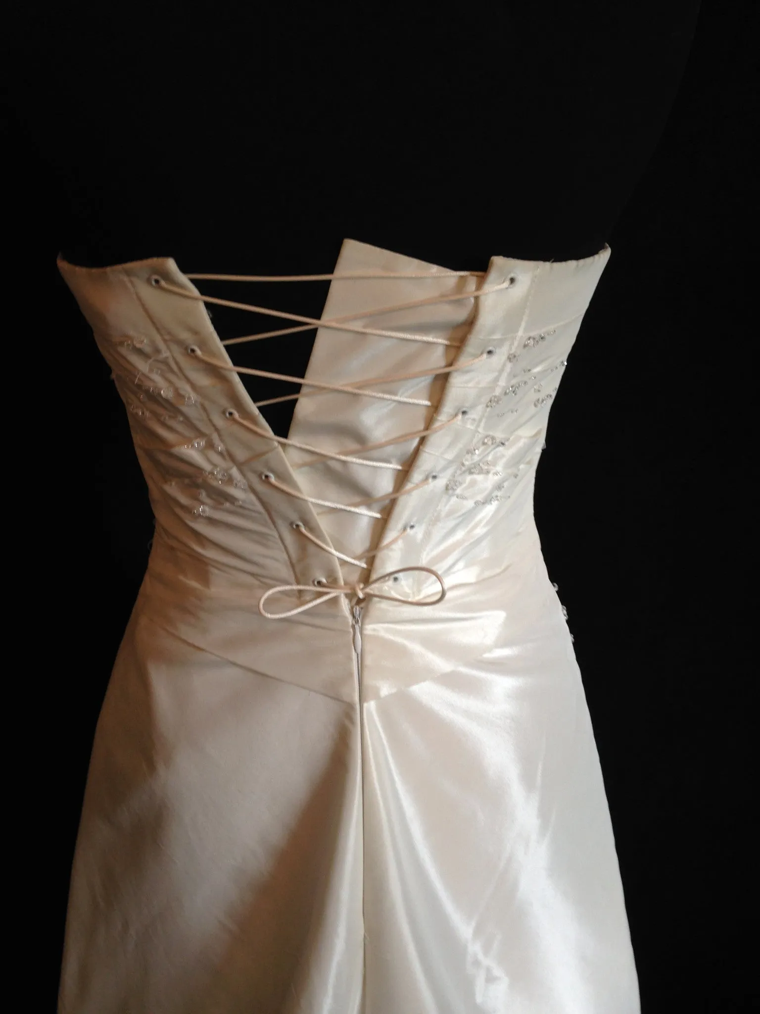Agnes Bridal Dream, simple A- line gown with scatter crystal