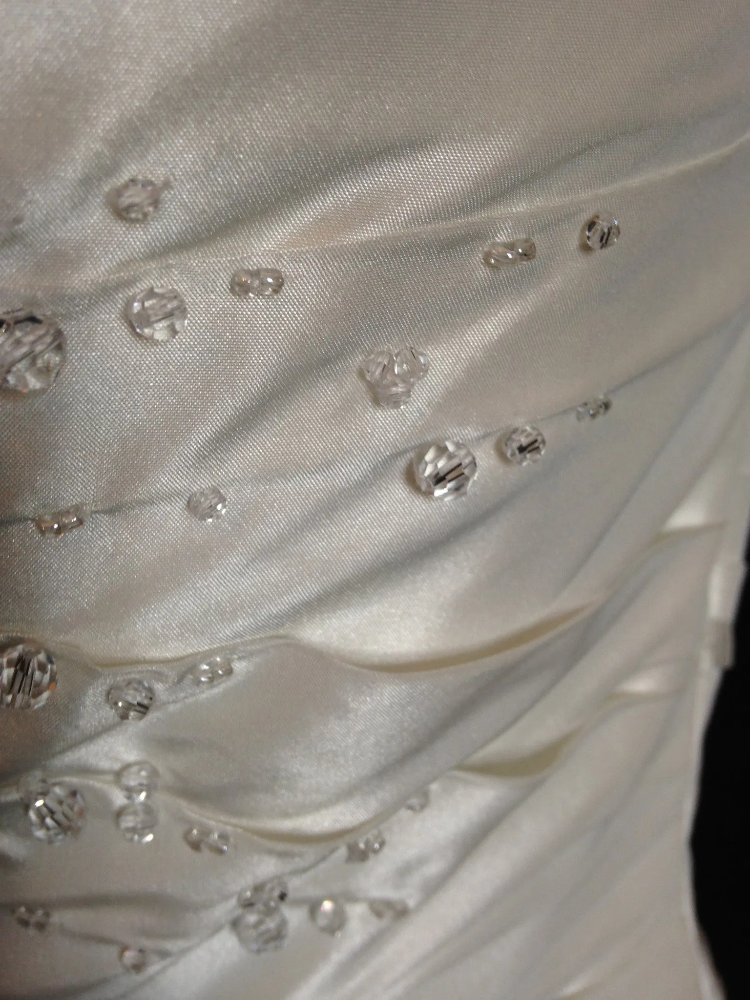 Agnes Bridal Dream, simple A- line gown with scatter crystal