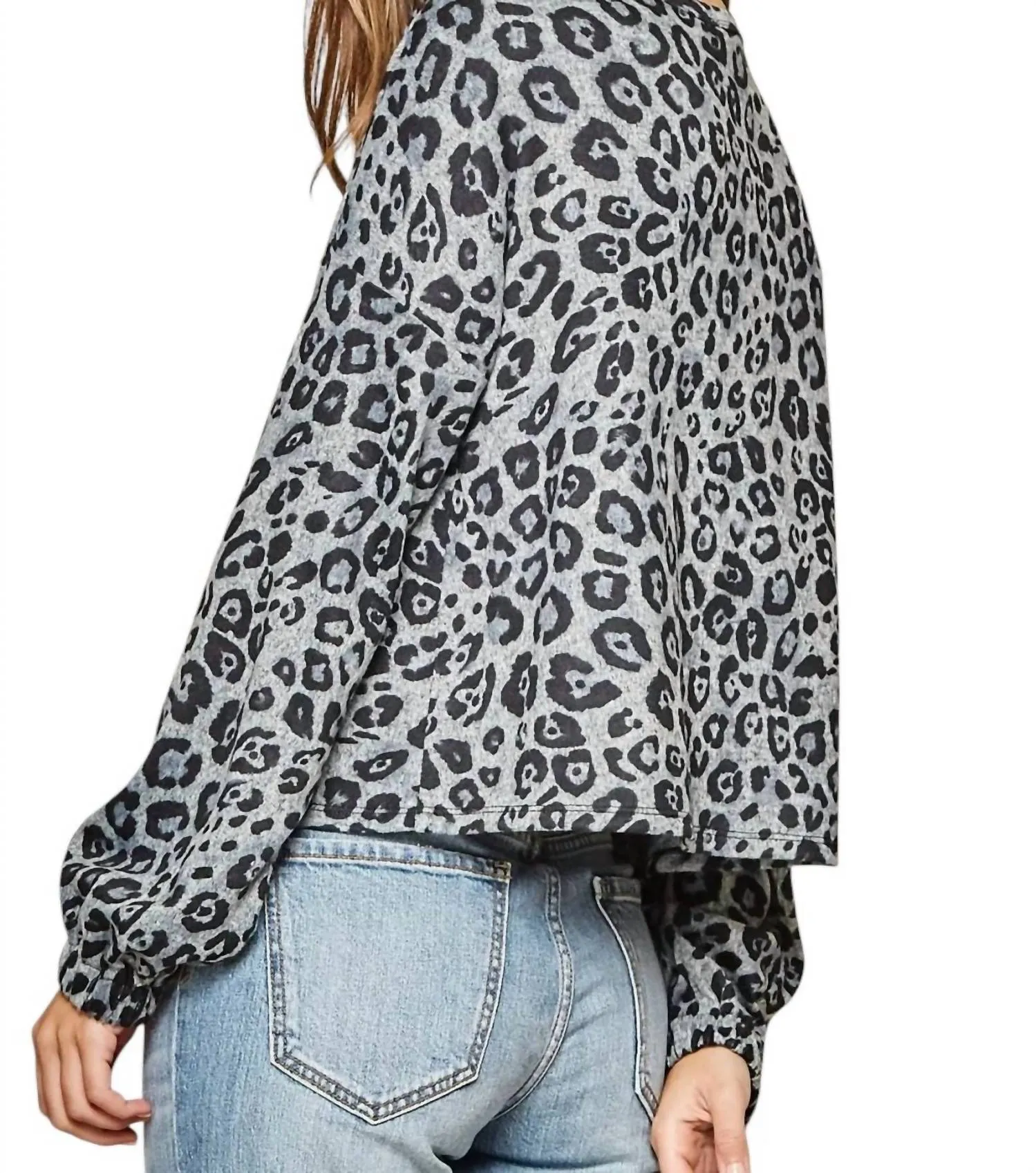 Andree By Unit - Gypsy Soul Embroidered Leopard Top