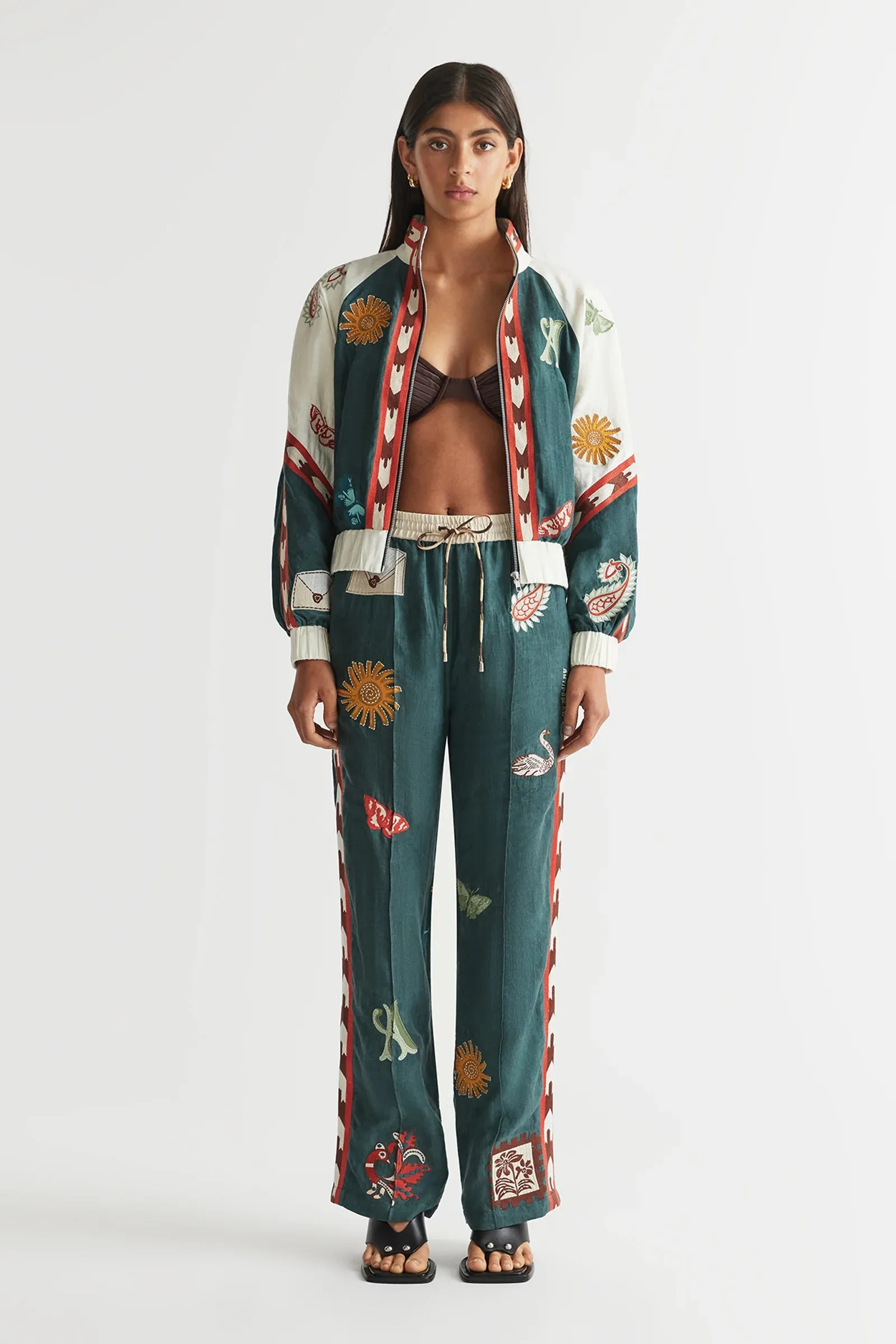Antipodean Quincy Track Pant in Peacock