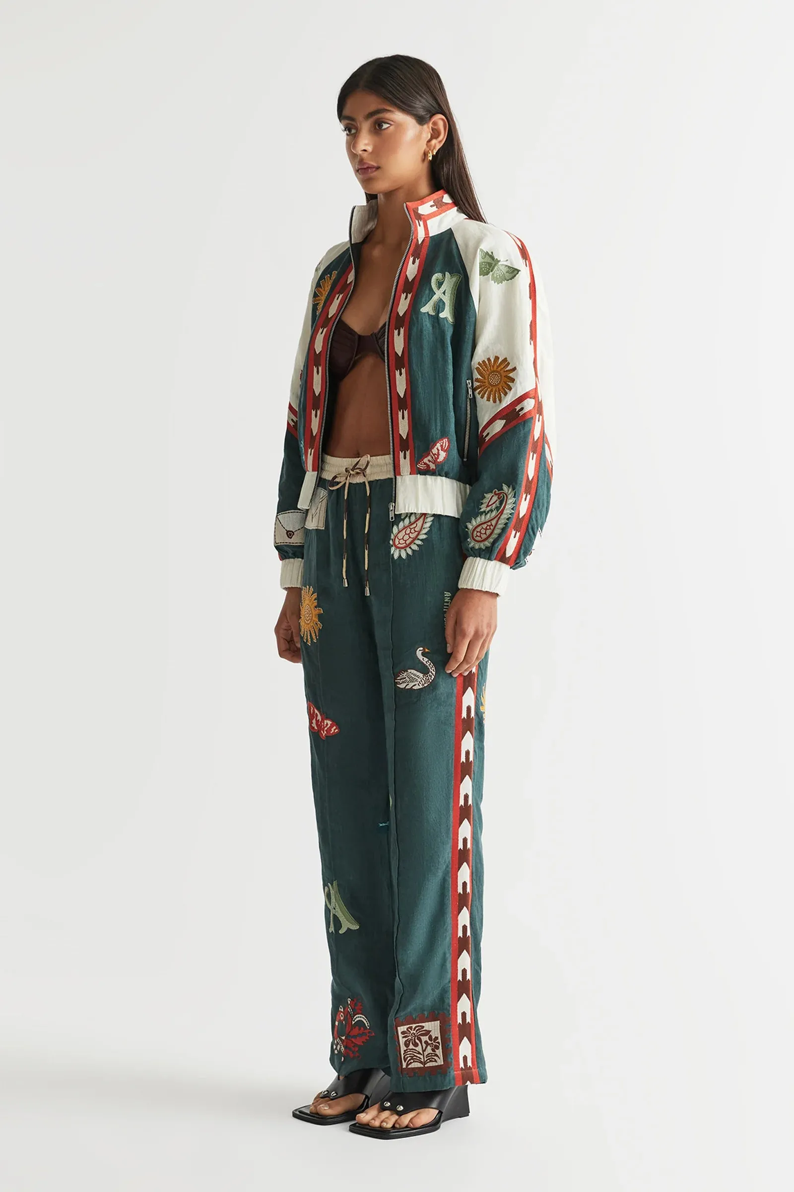 Antipodean Quincy Track Pant in Peacock