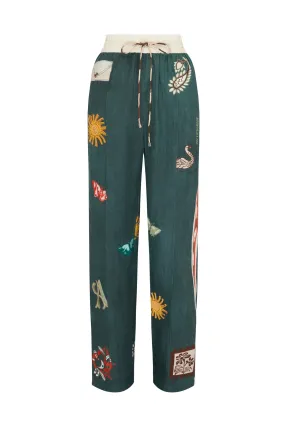Antipodean Quincy Track Pant in Peacock