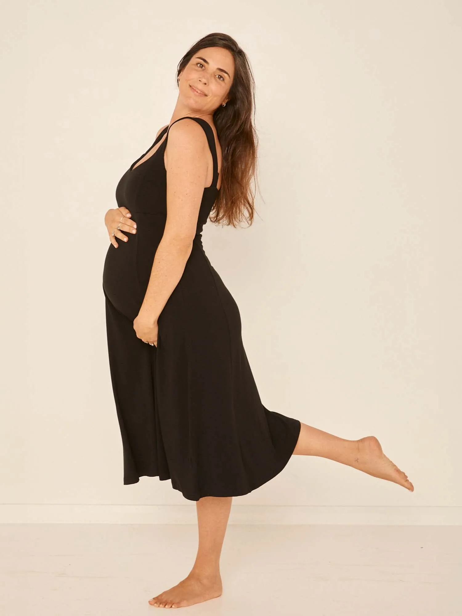 Bamboo Essential Dress - Black