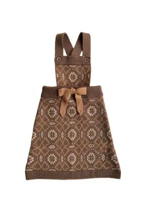 Brecon Knee Length Pinafore - Cedar