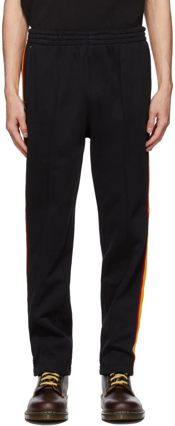 Clot Black Embroidered Track Pants