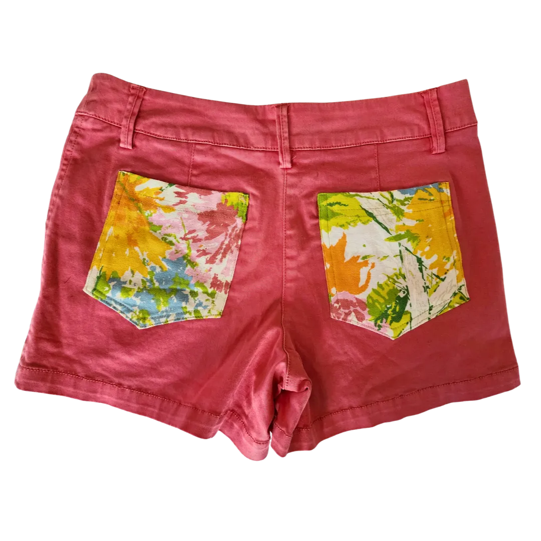 Full Set - Pink Denim with Flower Print fully Upcycled