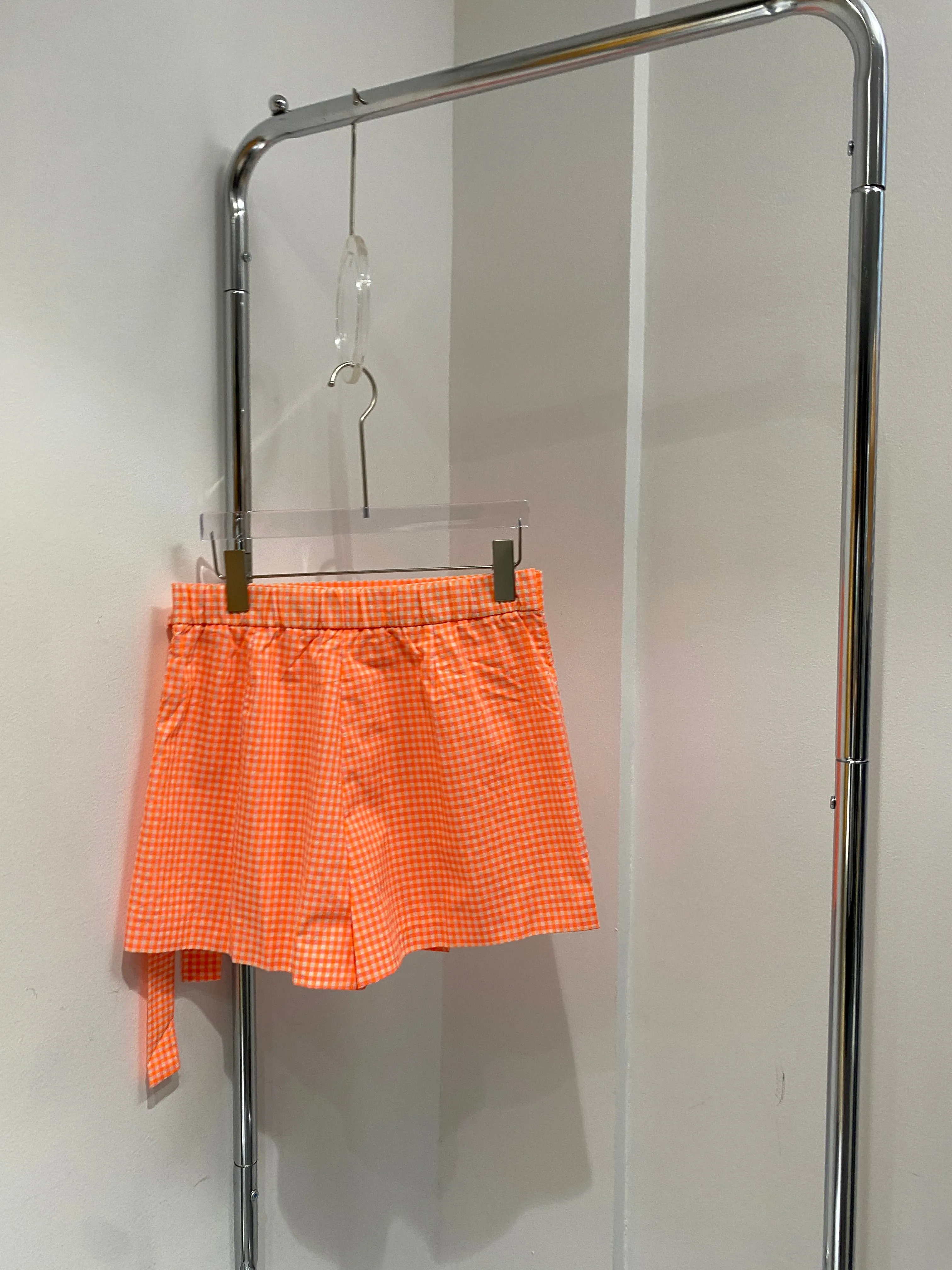 Gingham Wrap Skort