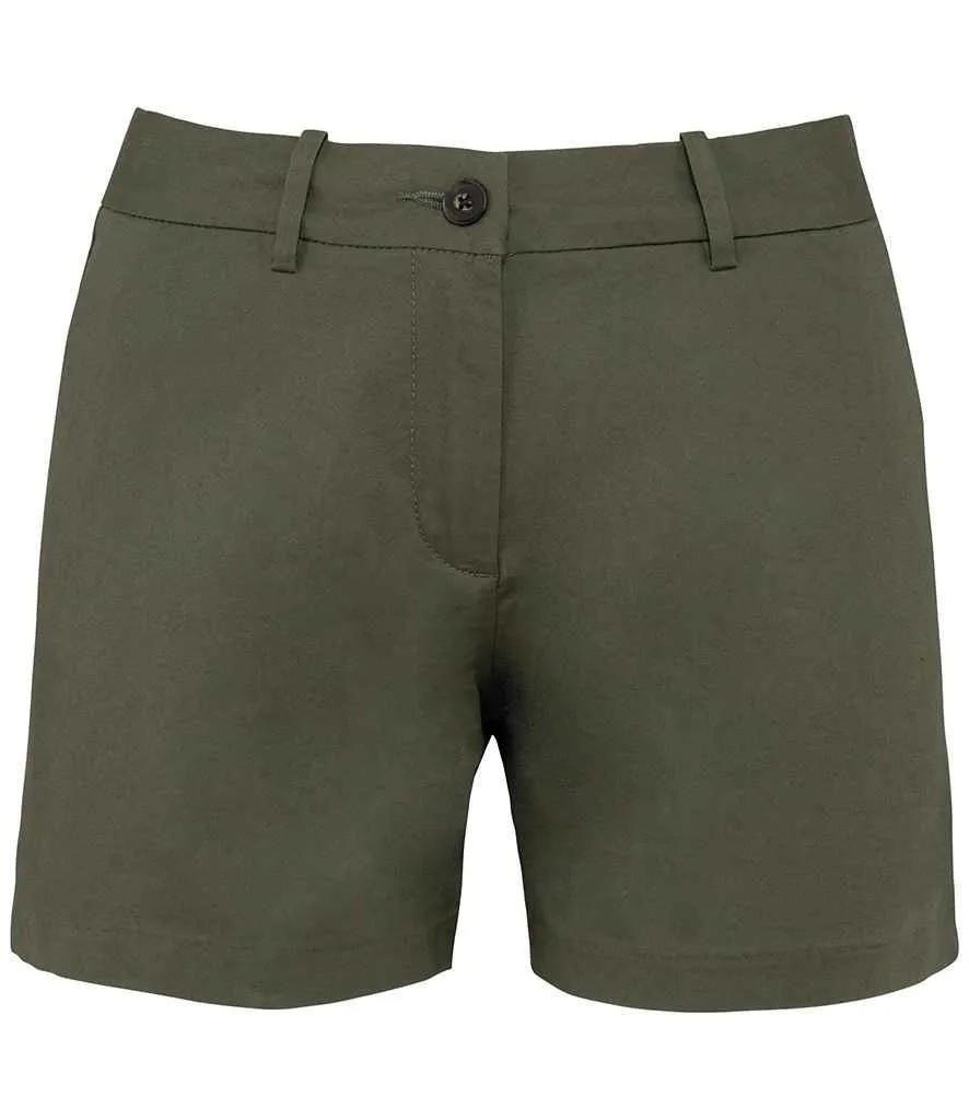 Native Spirit Ladies Chino Shorts | Organic Khaki