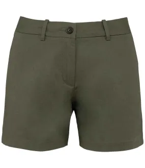 Native Spirit Ladies Chino Shorts | Organic Khaki