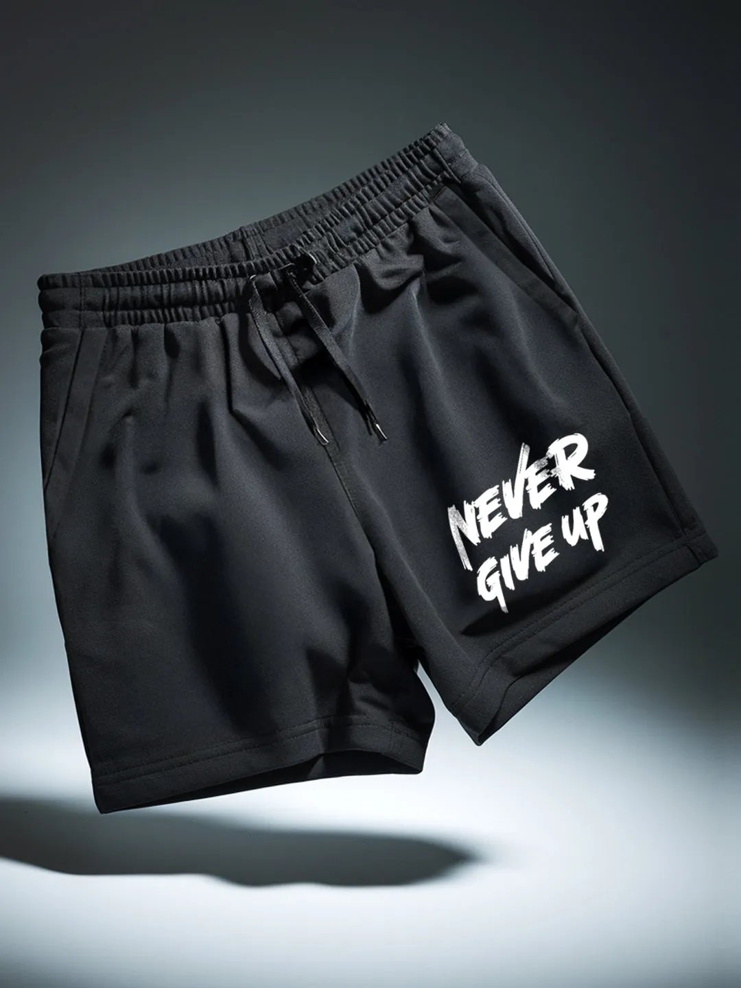 Never Give Up Cotton Mens Shorts