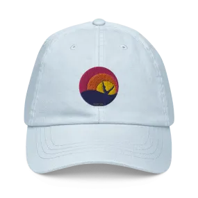 Sunset Teaser Embroidered Pastel Hat