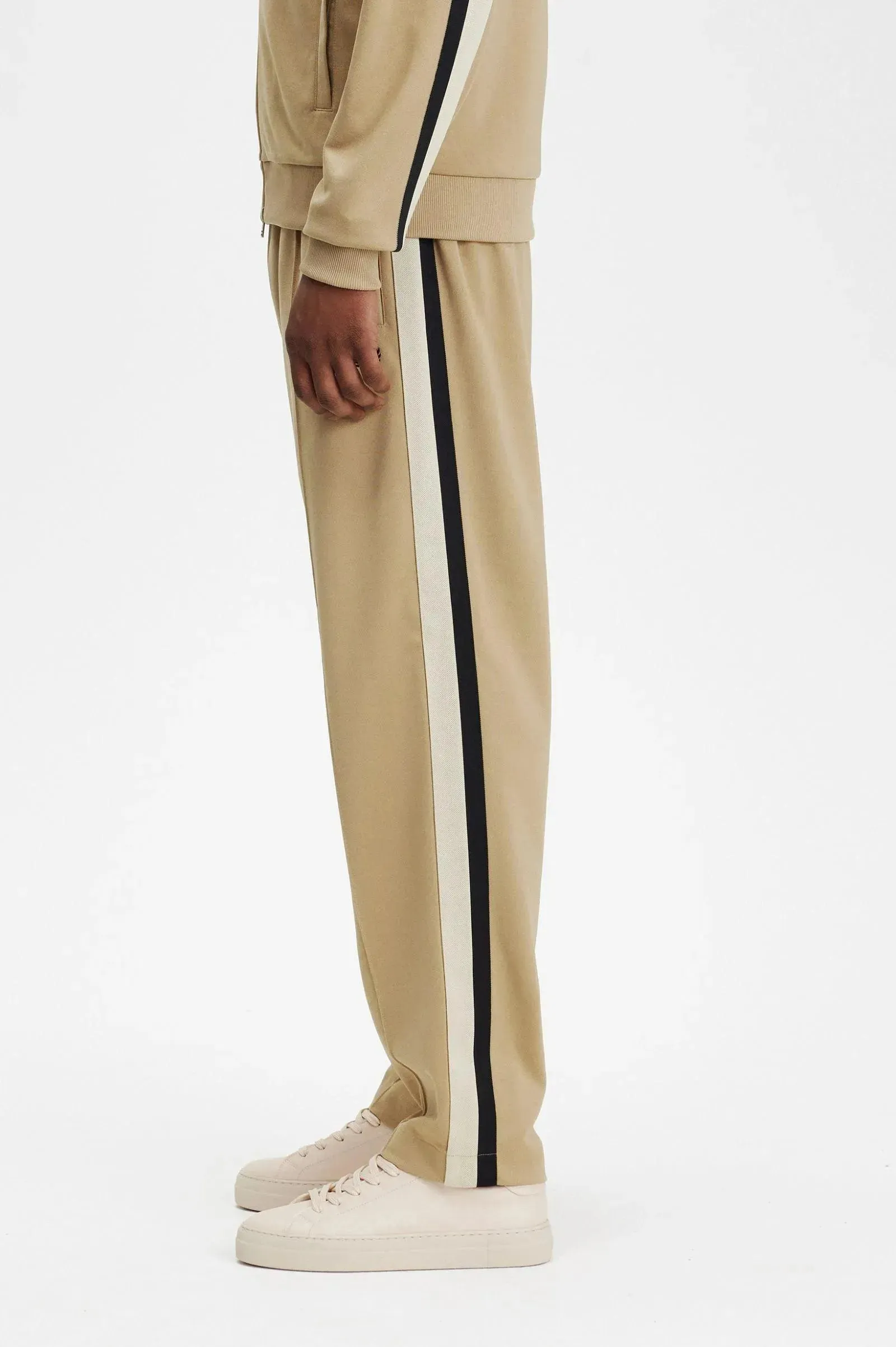 Tape Detail Track Pant - Warm Stone