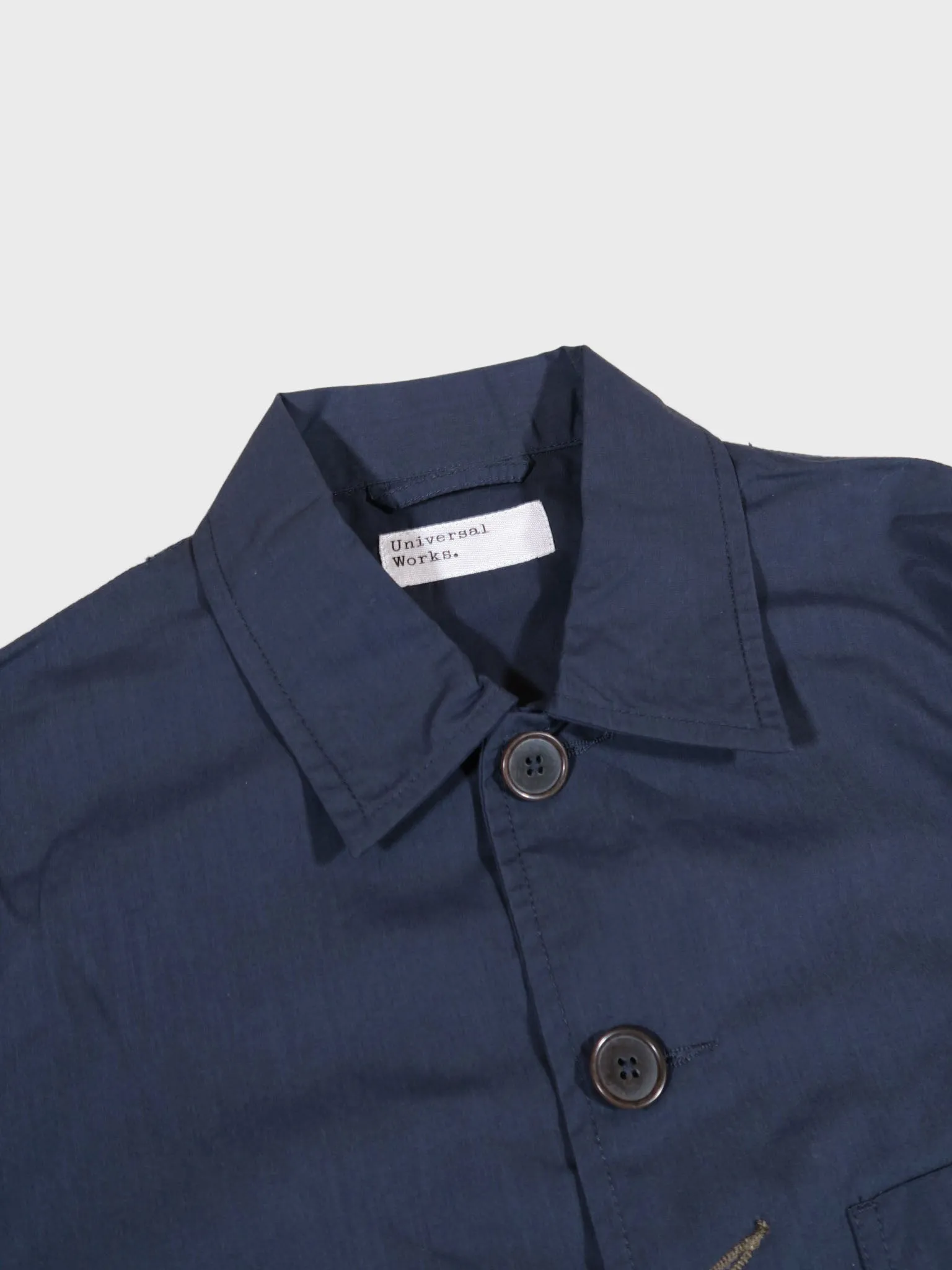 Universal Works Bakers C Jacket in Navy Recycled Polytech