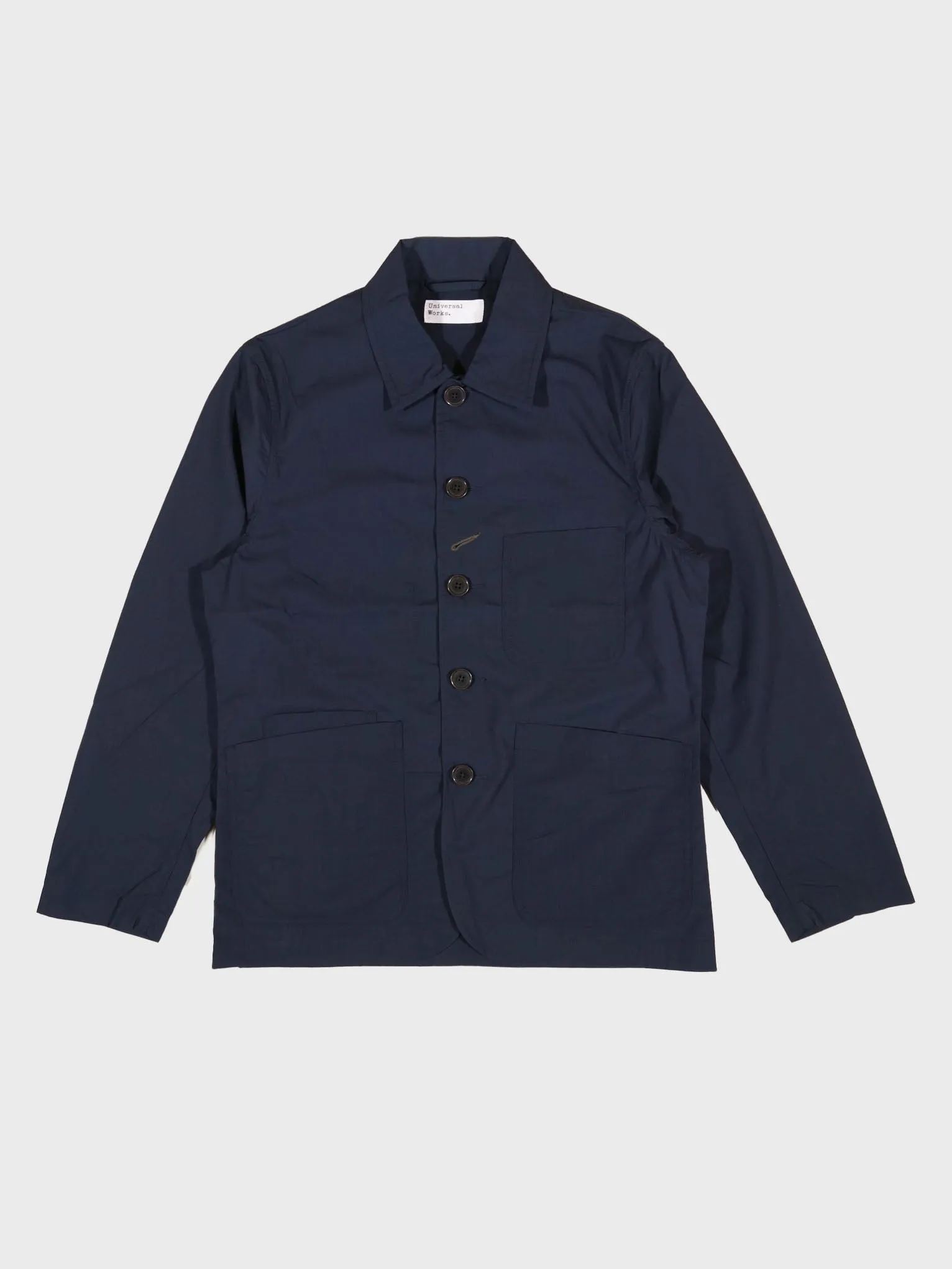 Universal Works Bakers C Jacket in Navy Recycled Polytech
