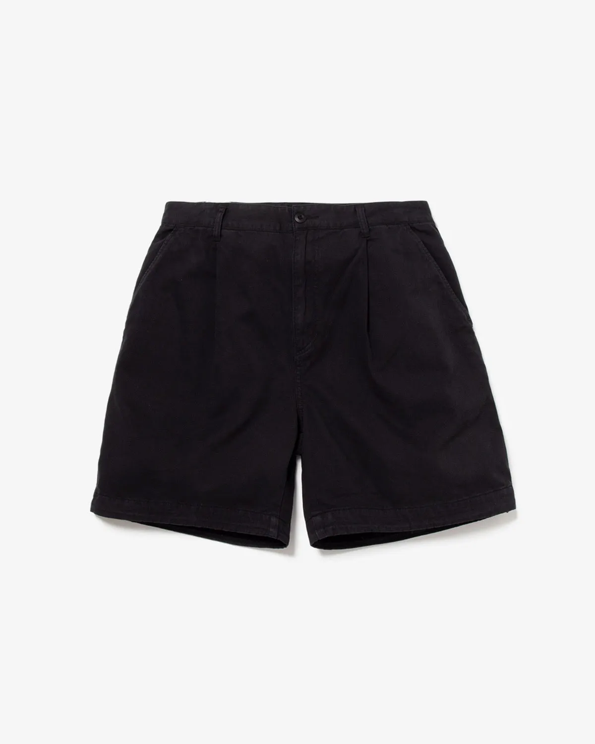 VINTAGE CHINO TUCK SHORTS OVERDYED