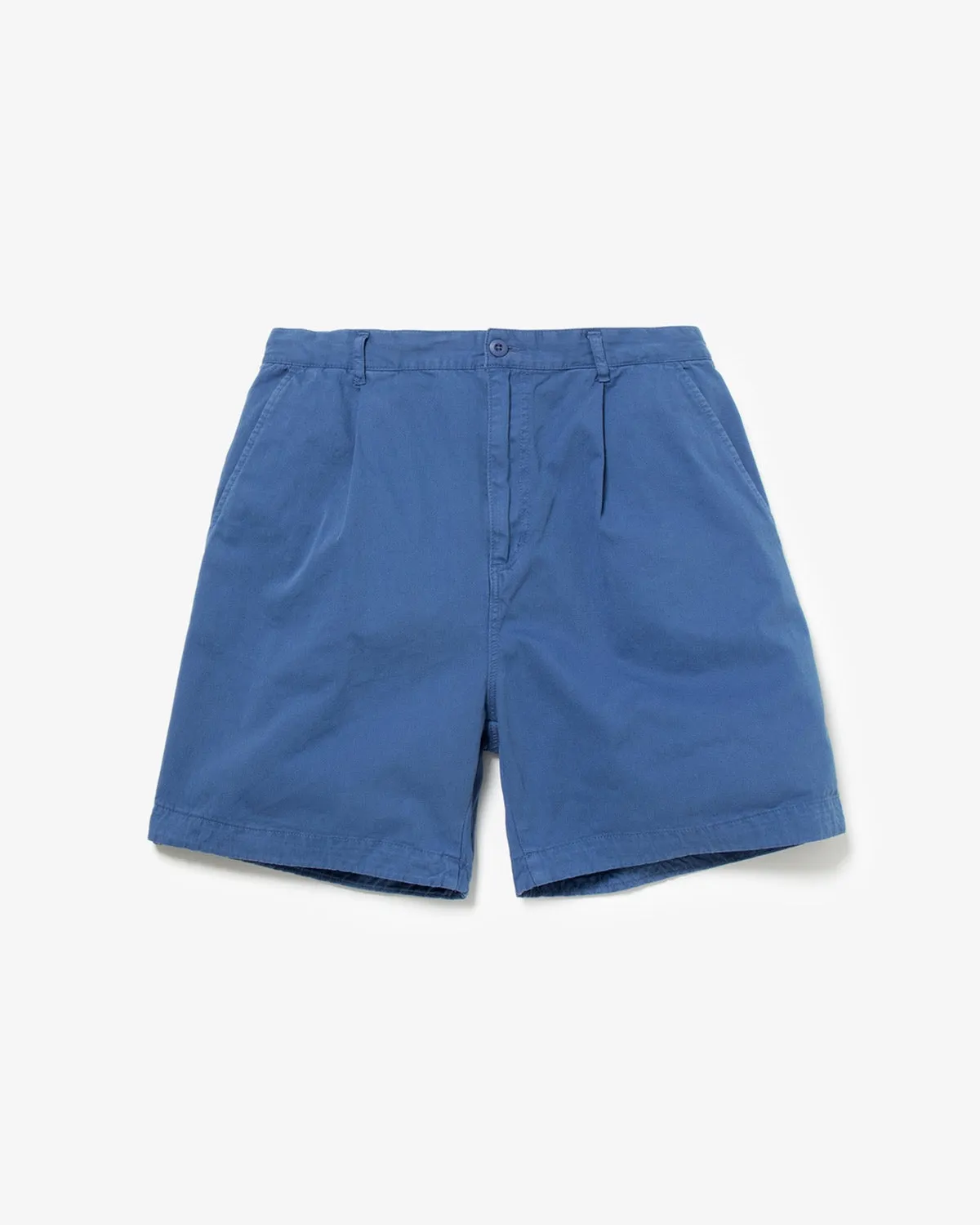 VINTAGE CHINO TUCK SHORTS OVERDYED