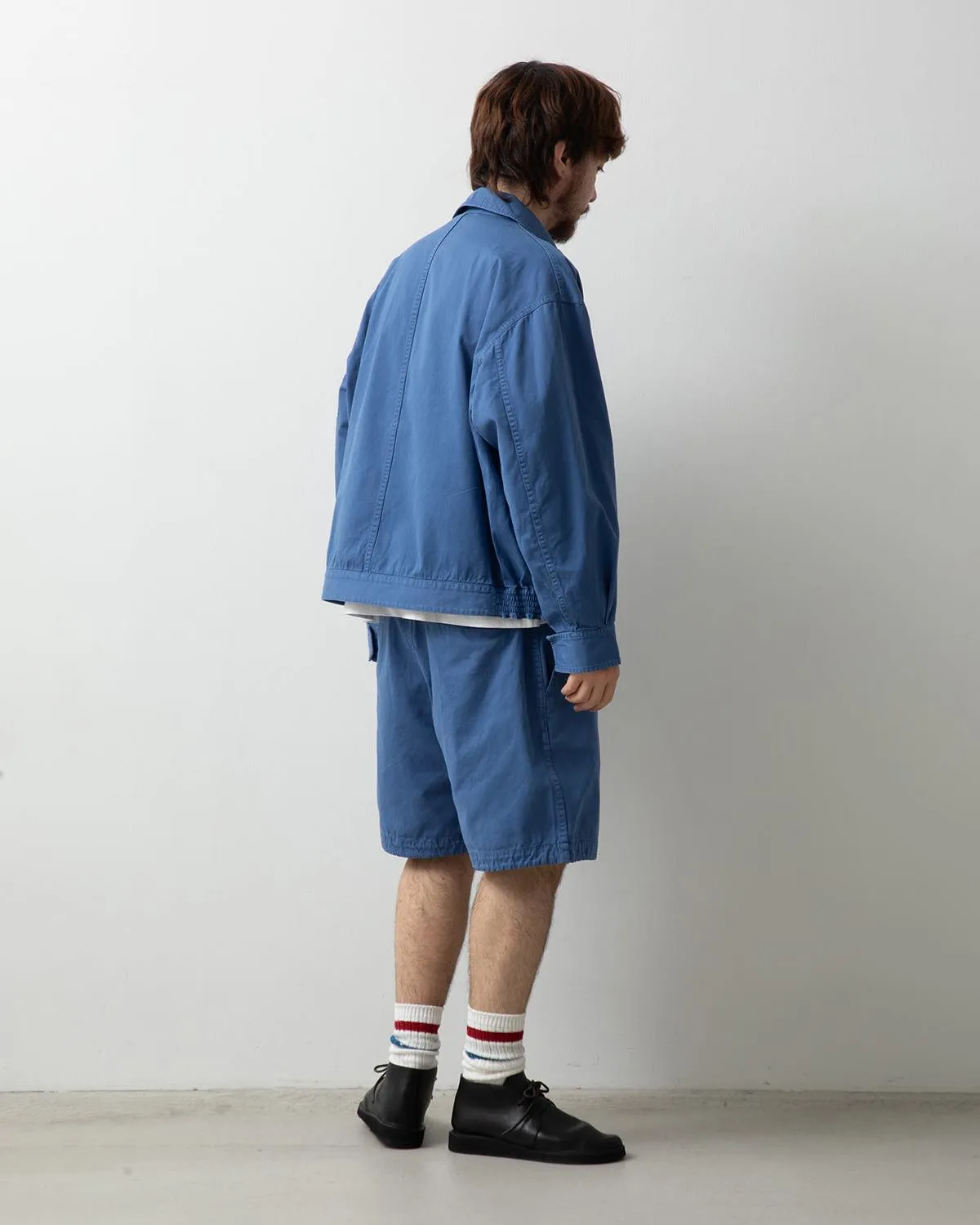 VINTAGE CHINO TUCK SHORTS OVERDYED