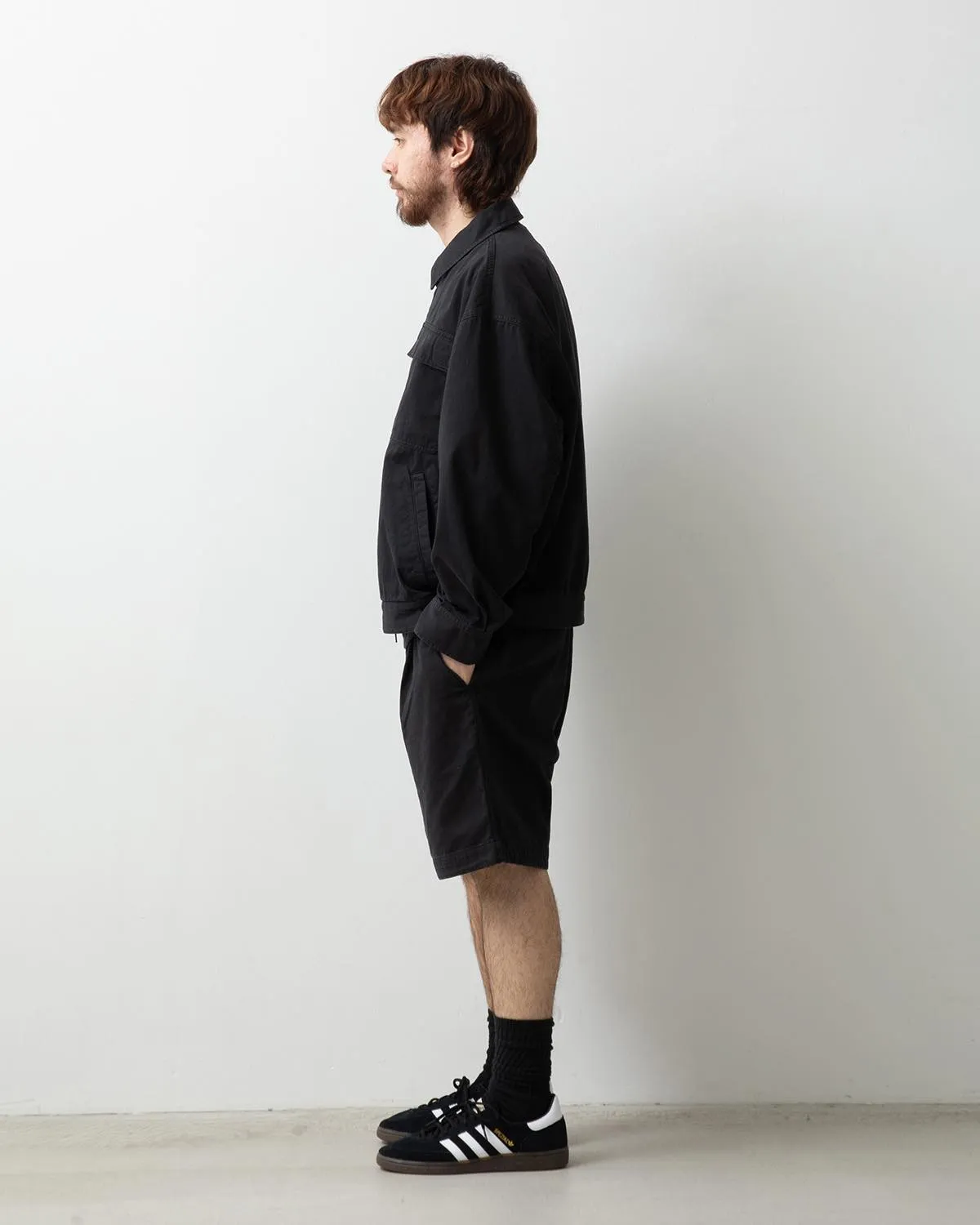 VINTAGE CHINO TUCK SHORTS OVERDYED