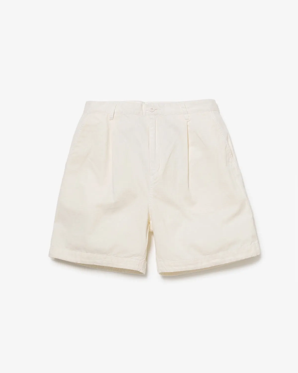 VINTAGE CHINO TUCK SHORTS OVERDYED