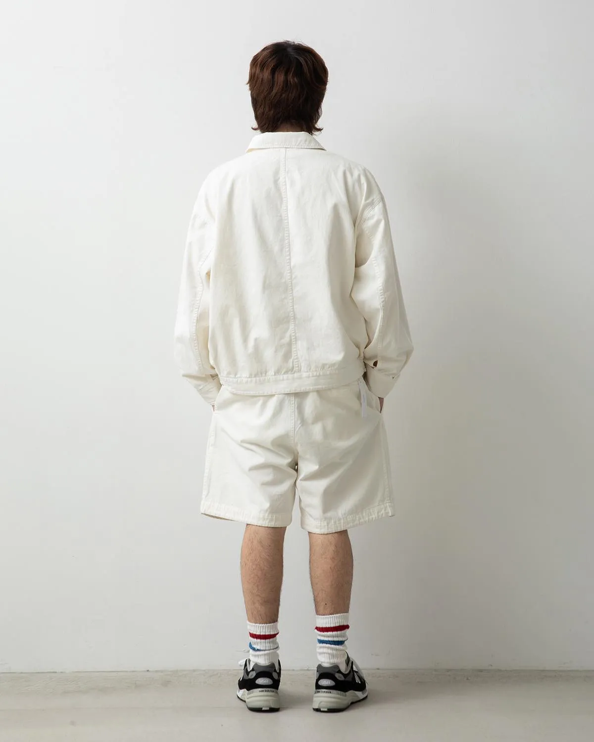 VINTAGE CHINO TUCK SHORTS OVERDYED